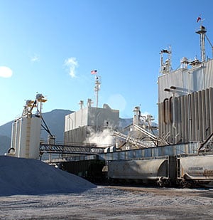Loading out Railcars at Hess Pumice Plants